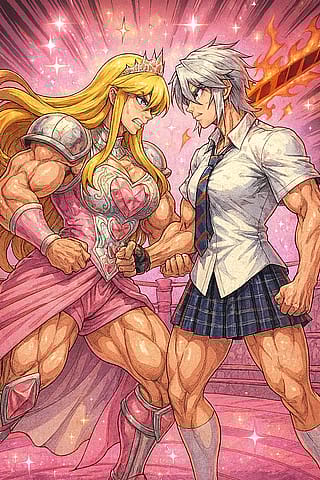 Suzy Sparkle-Pink vs Ember Höllenfeuer-Brücke'