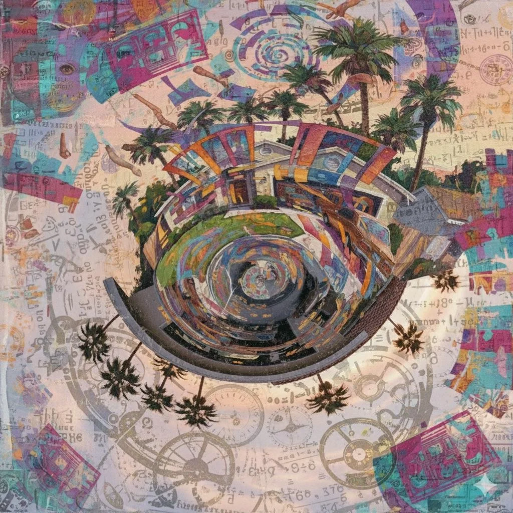 I used Gemini to 'collapse' a 1980s house prompt into a 1950s surrealist painting. picture 4 of 10