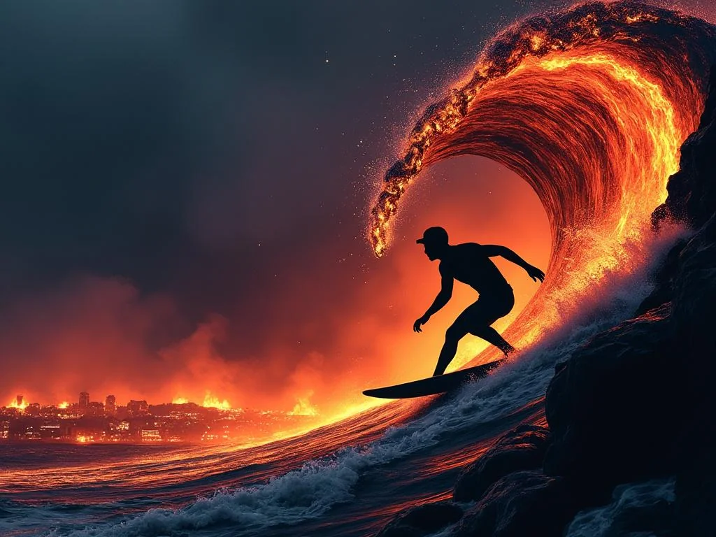 A big wave of lava 🌊🔥 picture 1 of 1