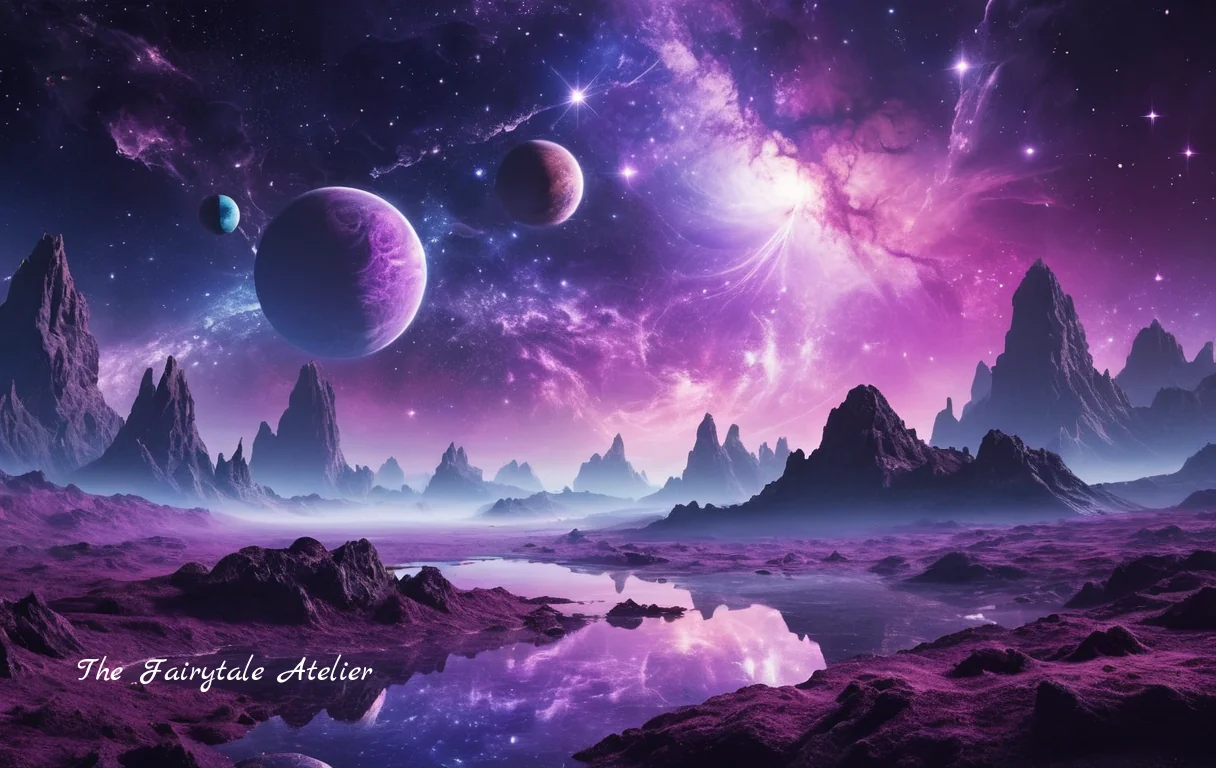 The purple aesthetic takes you on a journey through ethereal galaxy scenes. picture 1 of 1