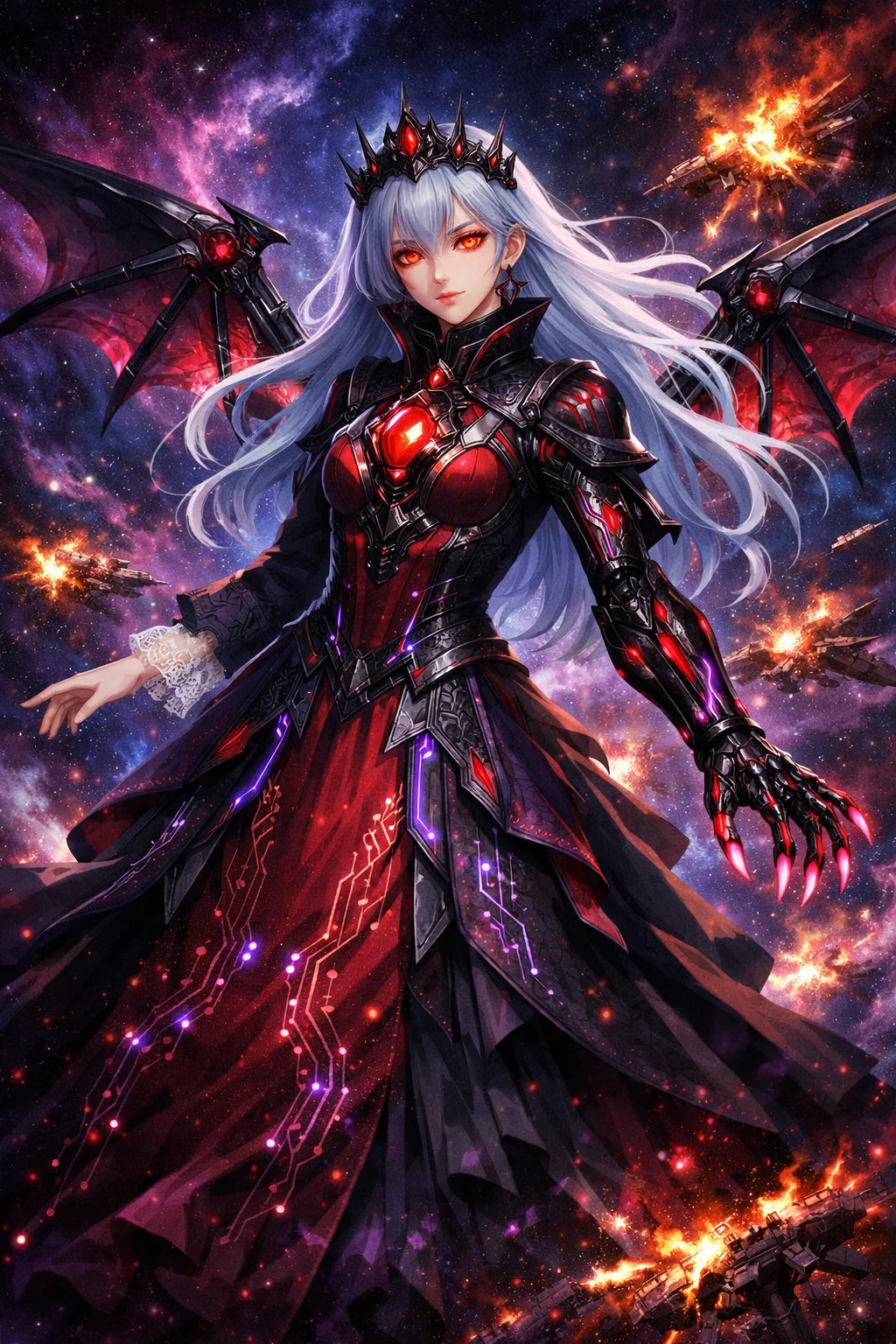 Vermilia Queen – Empress of the Burning Void (AI Generated) picture 1 of 1