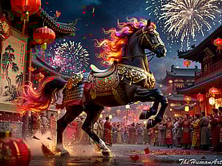 Spirit of the Year of Fire Horse- ImagineArt 1.5'
