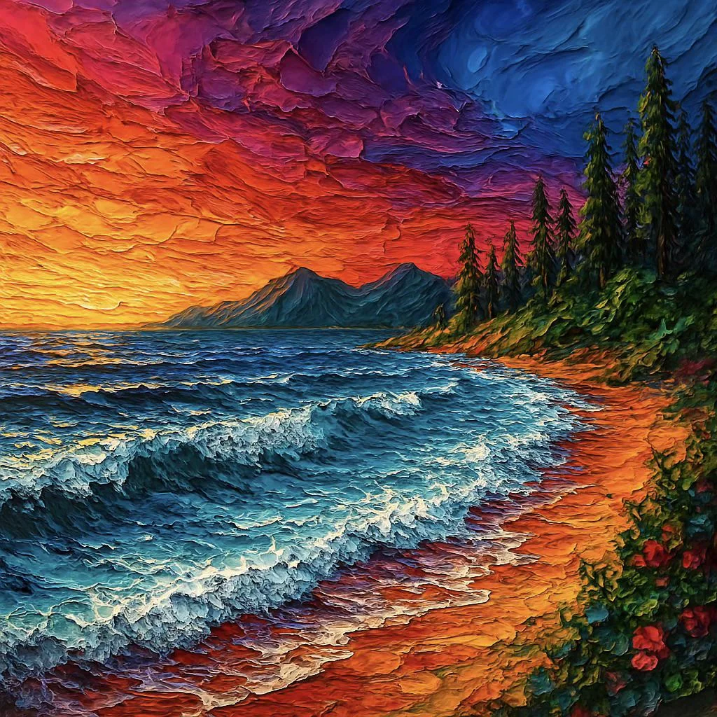 Knife painting made by AI picture 1 of 1