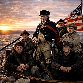 Washington’s crew having a blast crossing the Delaware'