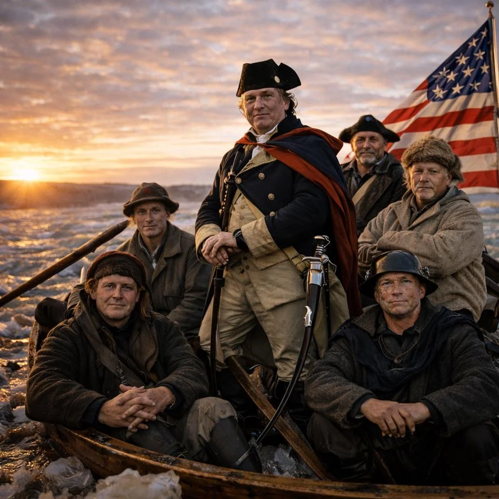 Washington’s crew having a blast crossing the Delaware picture 1 of 3