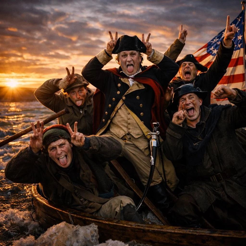 Washington’s crew having a blast crossing the Delaware picture 3 of 3
