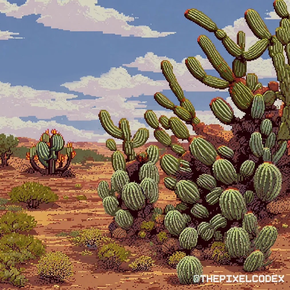 Caatinga brazil biome pixel art picture 1 of 2