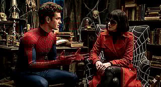 I could see this working. Spiderman meeting Madam Webb.'