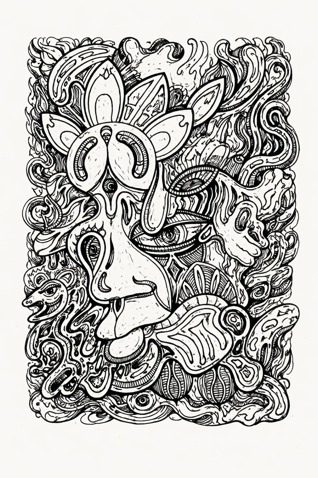 I showed AI my art and asked it to draw a picture for me in way that imitates me. picture 2 of 2