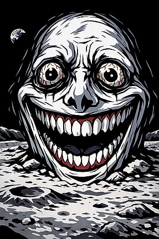 The man on the moon.'