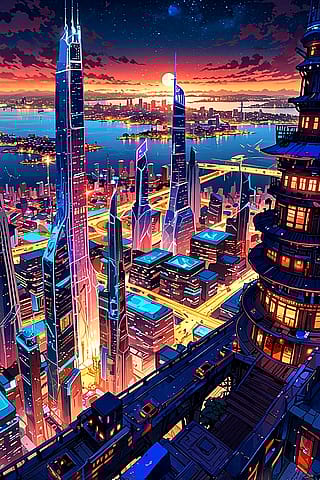 Dusk landscape in Ajalo Dao'