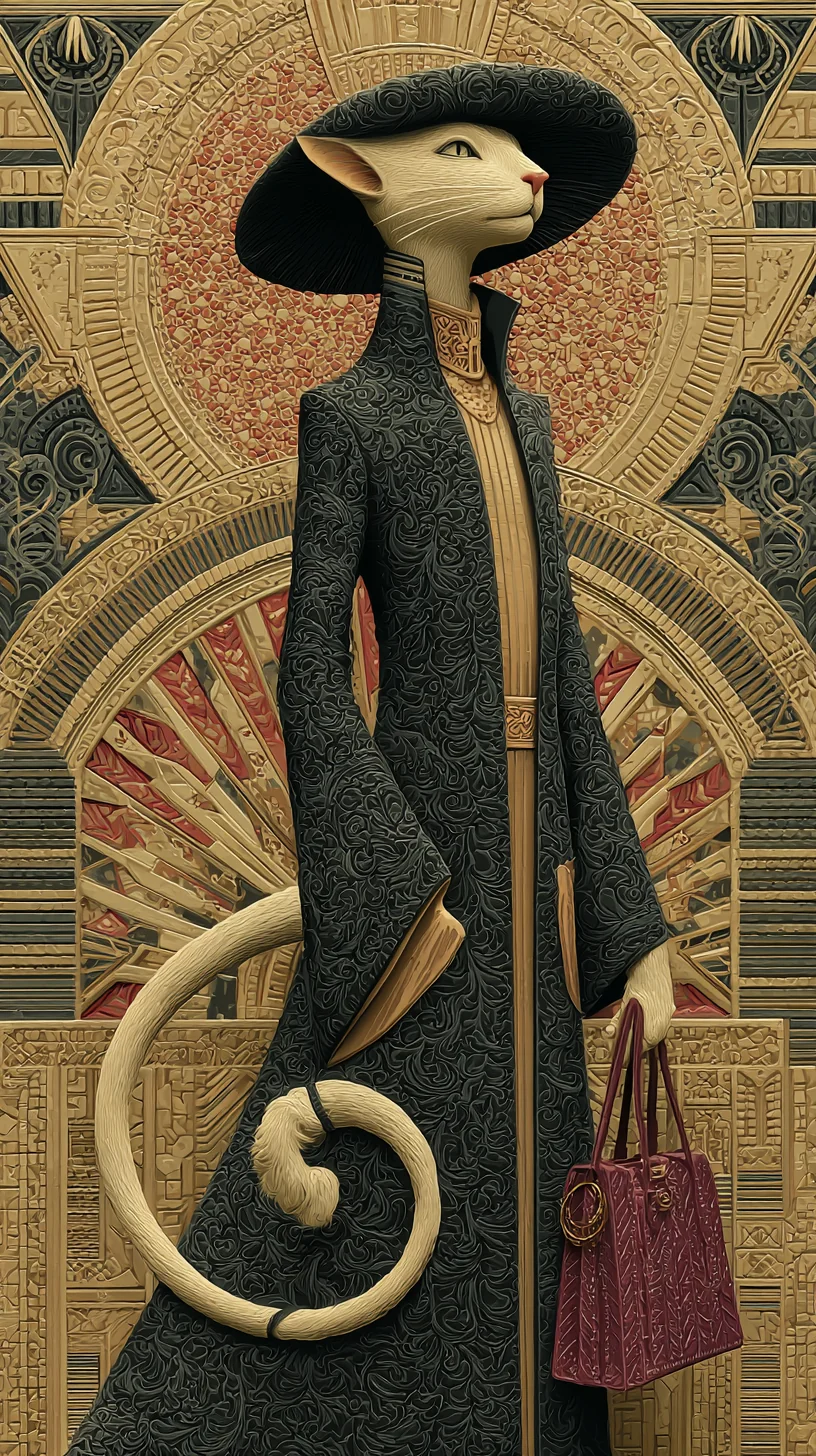 High Fashion Deco Cats picture 7 of 8