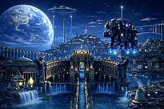 Opulent Moon city'