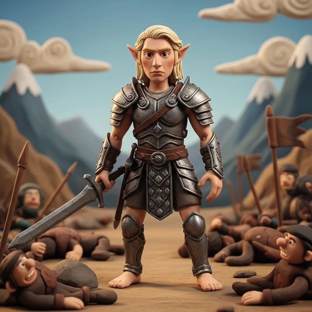 Lazy day. Old images into clay. picture 2 of 5