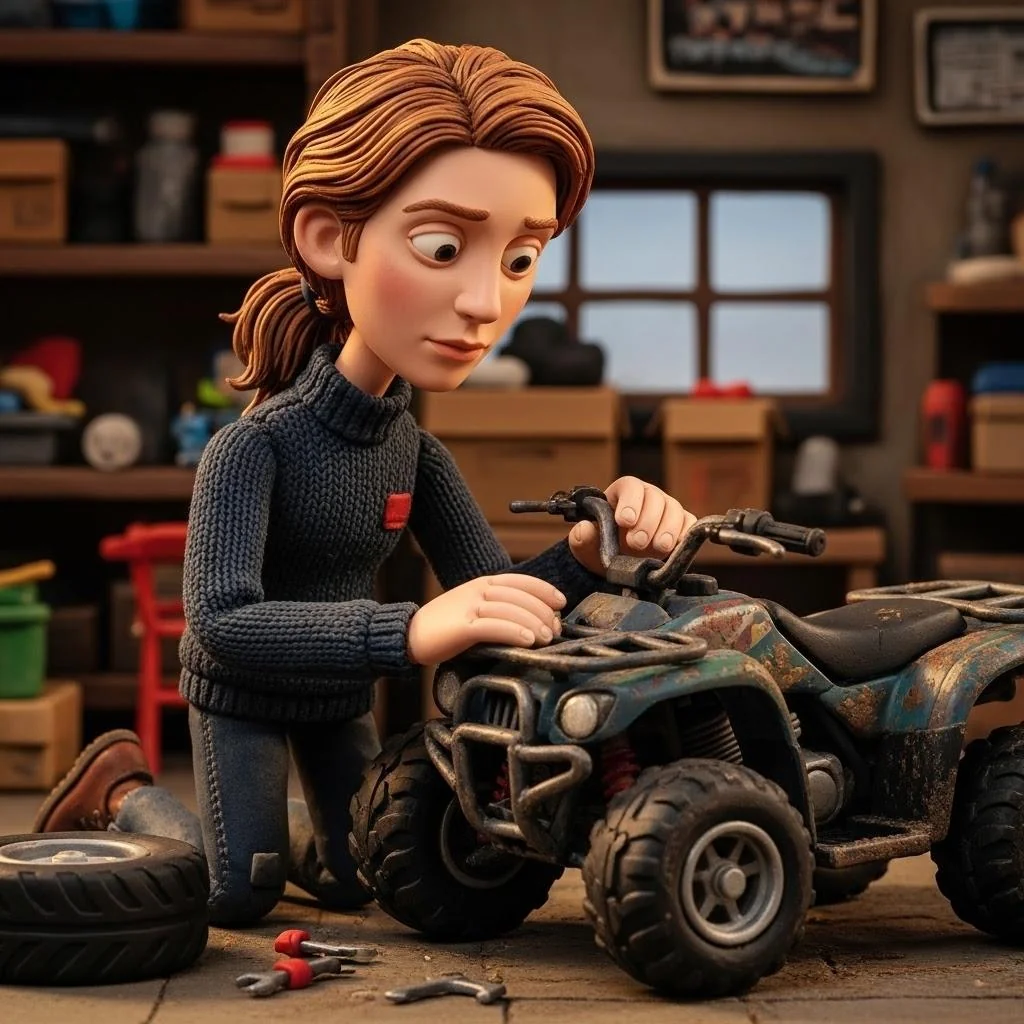 Lazy day. Old images into clay. picture 4 of 5