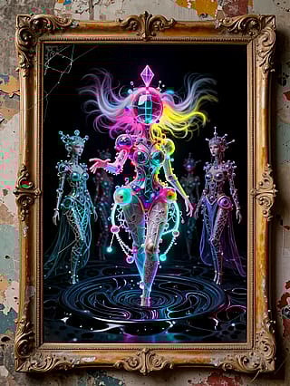 Still specters, shimmering pulse'