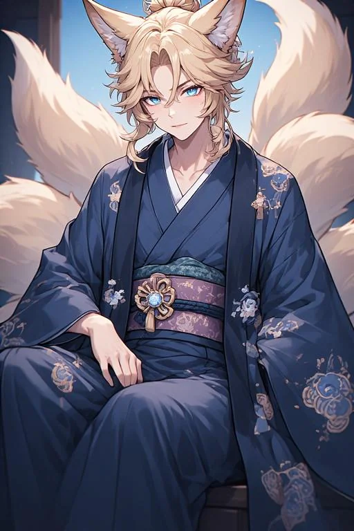 Lord Yuudai – God of the moon and kitsunes – Perchance AI picture 1 of 1