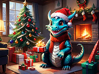 Dragon Santa!'