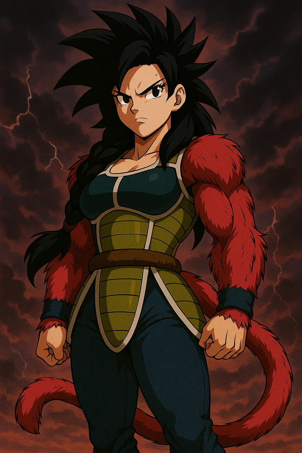 Some female saiyans I made for an (abandoned) fanfic picture 2 of 10