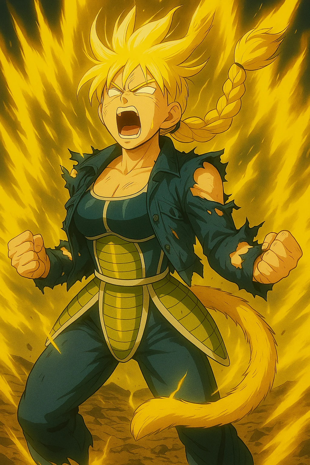 Some female saiyans I made for an (abandoned) fanfic picture 10 of 10