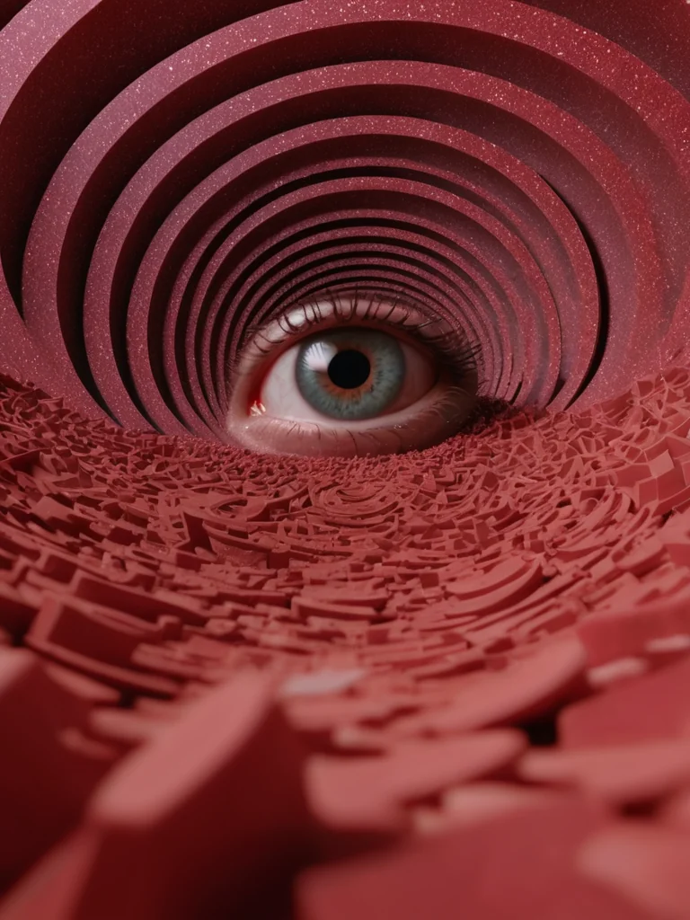 Eye within a crimson maze picture 1 of 1
