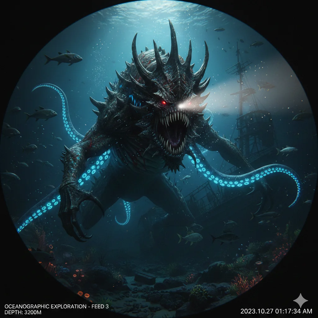 UNDERWATER FOOTAGE OF JOHN THE SLOPSTER picture 1 of 1