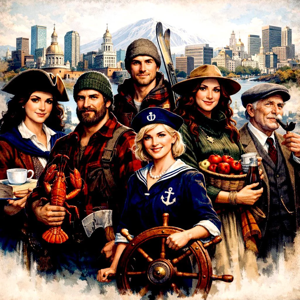 The States of New England. if they were Human picture 1 of 1