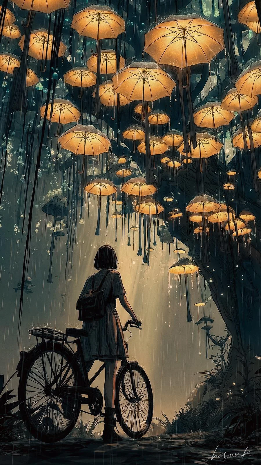 Umbrellas That Forgot Gravity / Phone Wallpaper Archives picture 1 of 1