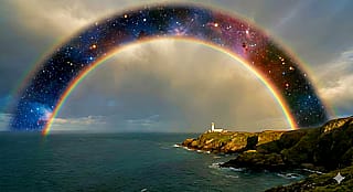 Space Between Double Rainbows'