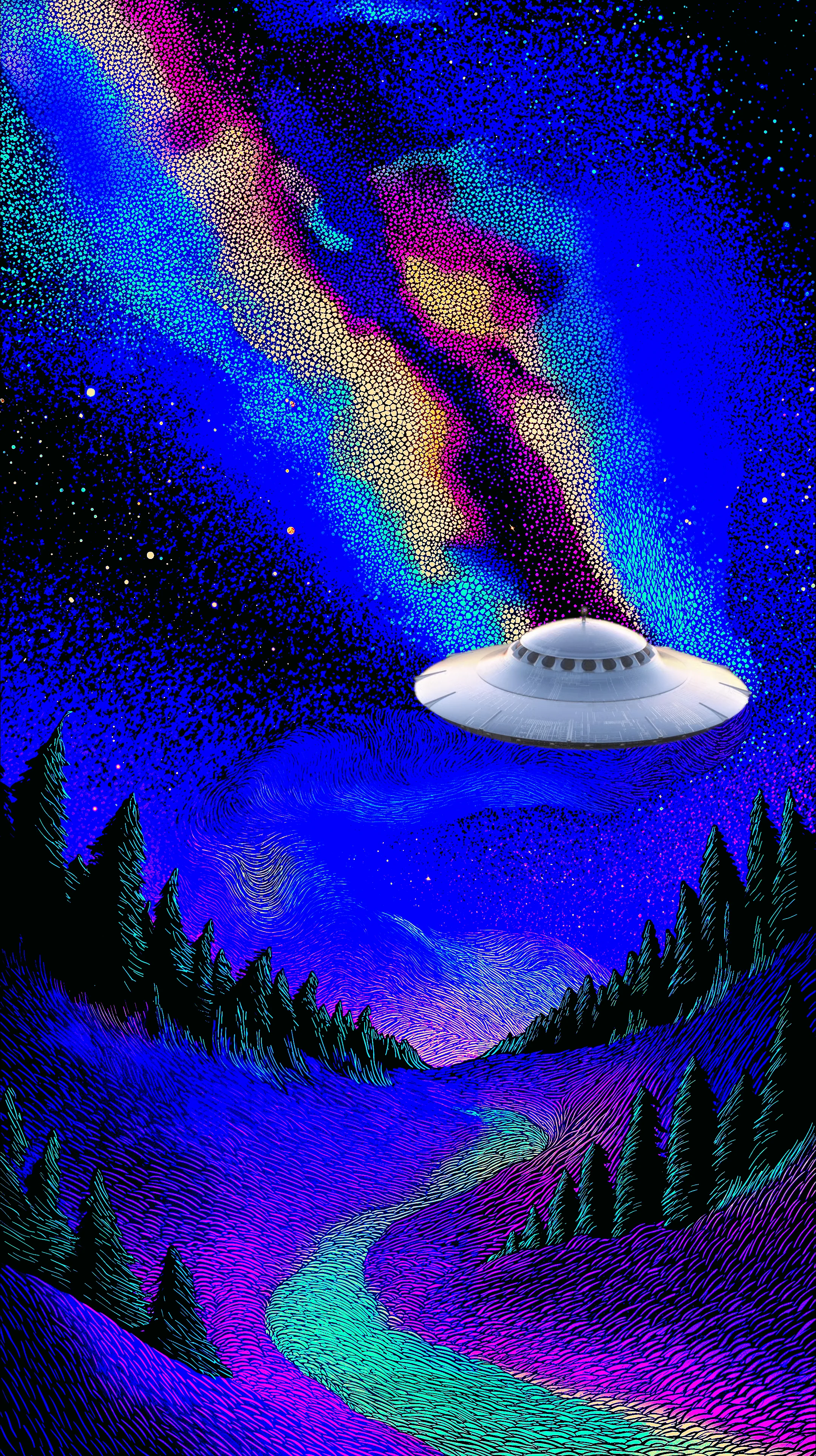 Clouds, Stars, Ufos, dragonball all the good stuff.✌️ Made with midjourney and photoshop. picture 1 of 6
