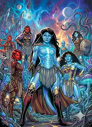 The amazon alien moderator in kämpfer anime'