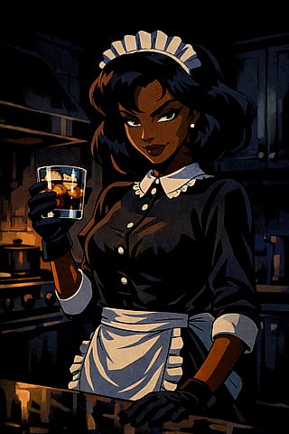 One last drink before bed'