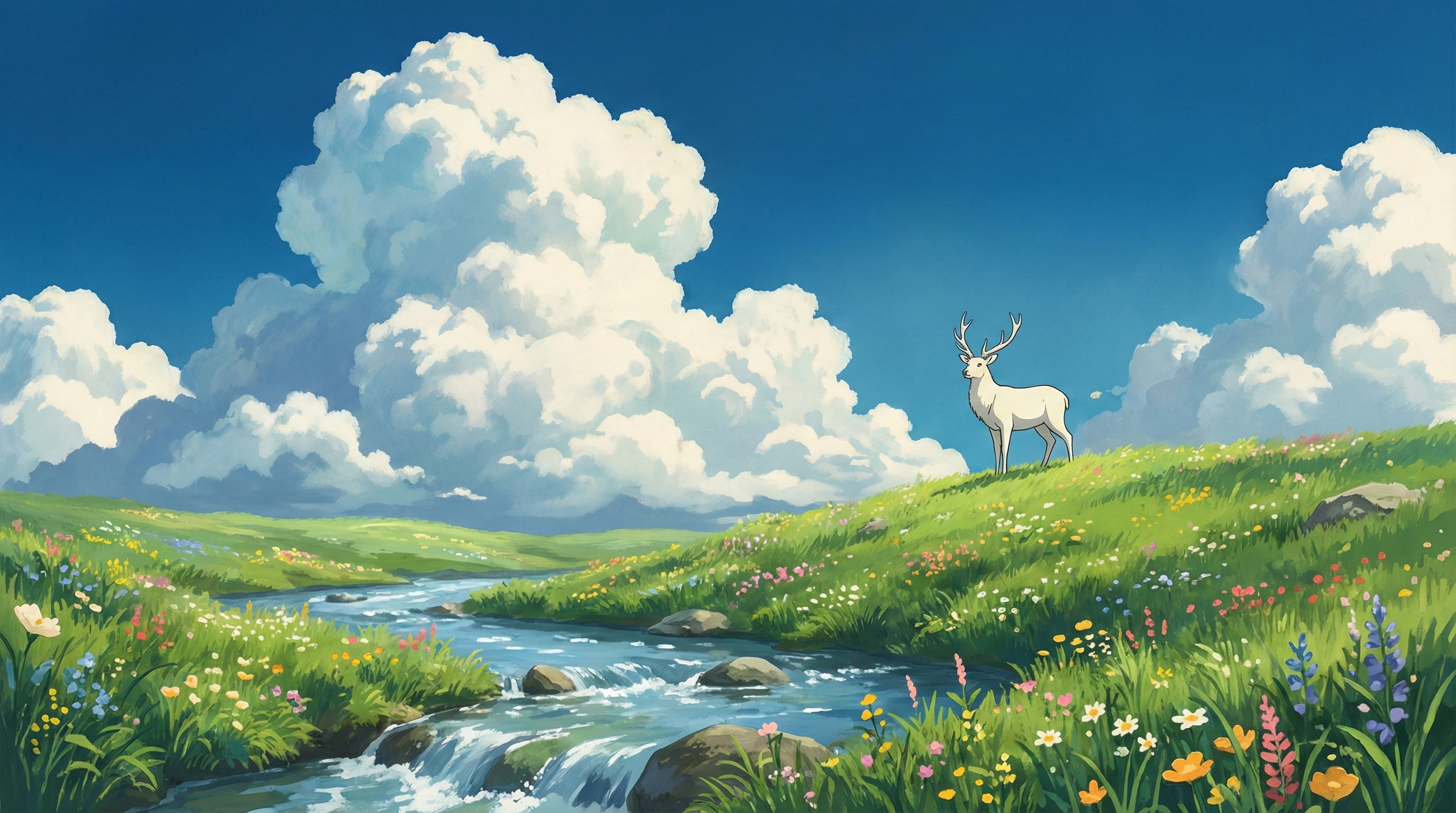 A Ghibli-Inspired Summer Landscape I Just Created — Peaceful, Nostalgic Vibes 🌿 picture 1 of 1