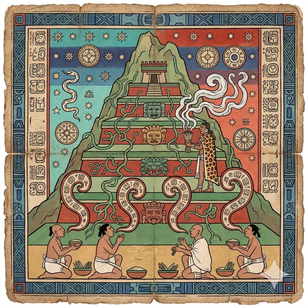 Maya manuscript of Purgatory based on Dante's Purgatory picture 2 of 10