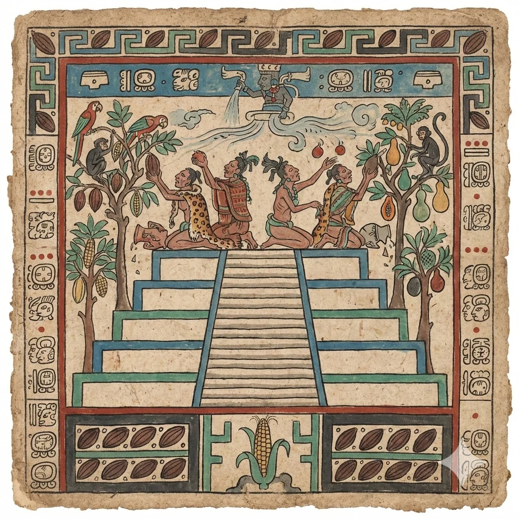 Maya manuscript of Purgatory based on Dante's Purgatory picture 5 of 10