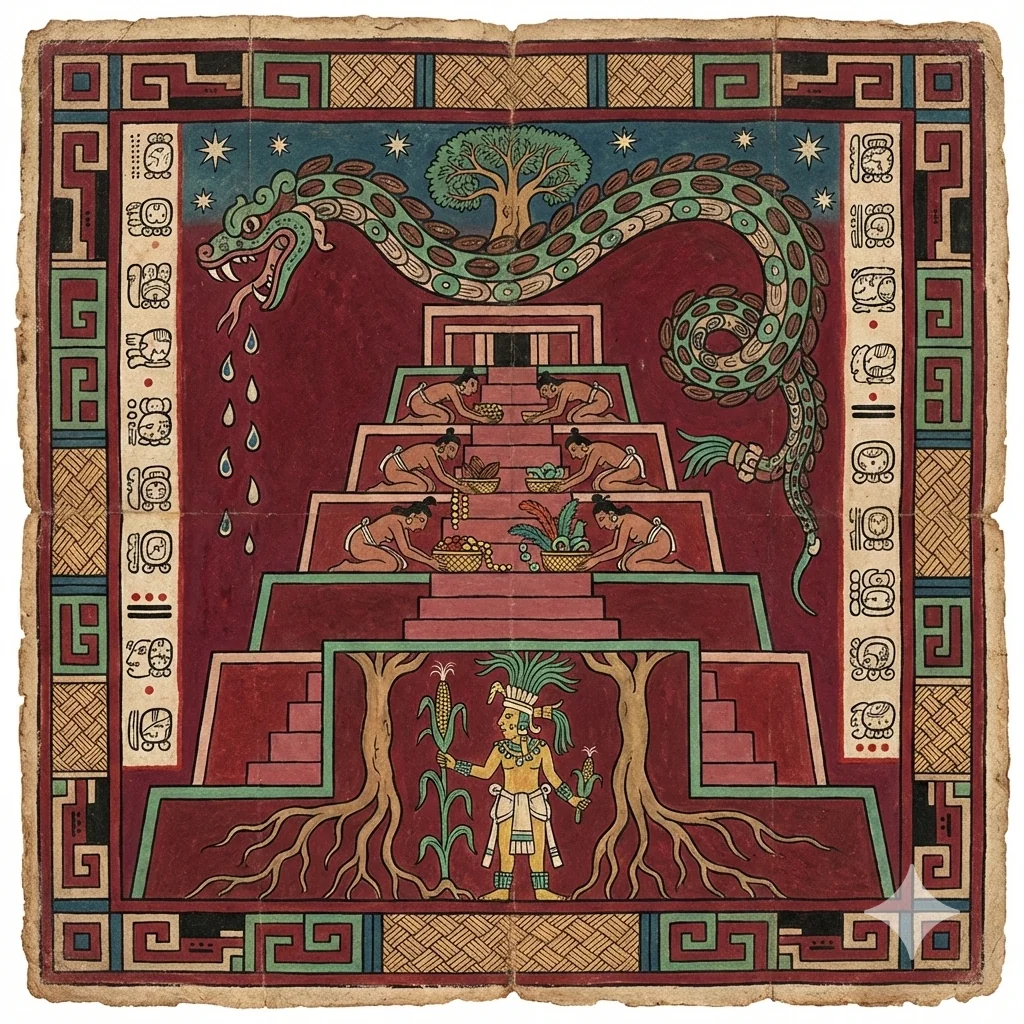 Maya manuscript of Purgatory based on Dante's Purgatory picture 7 of 10