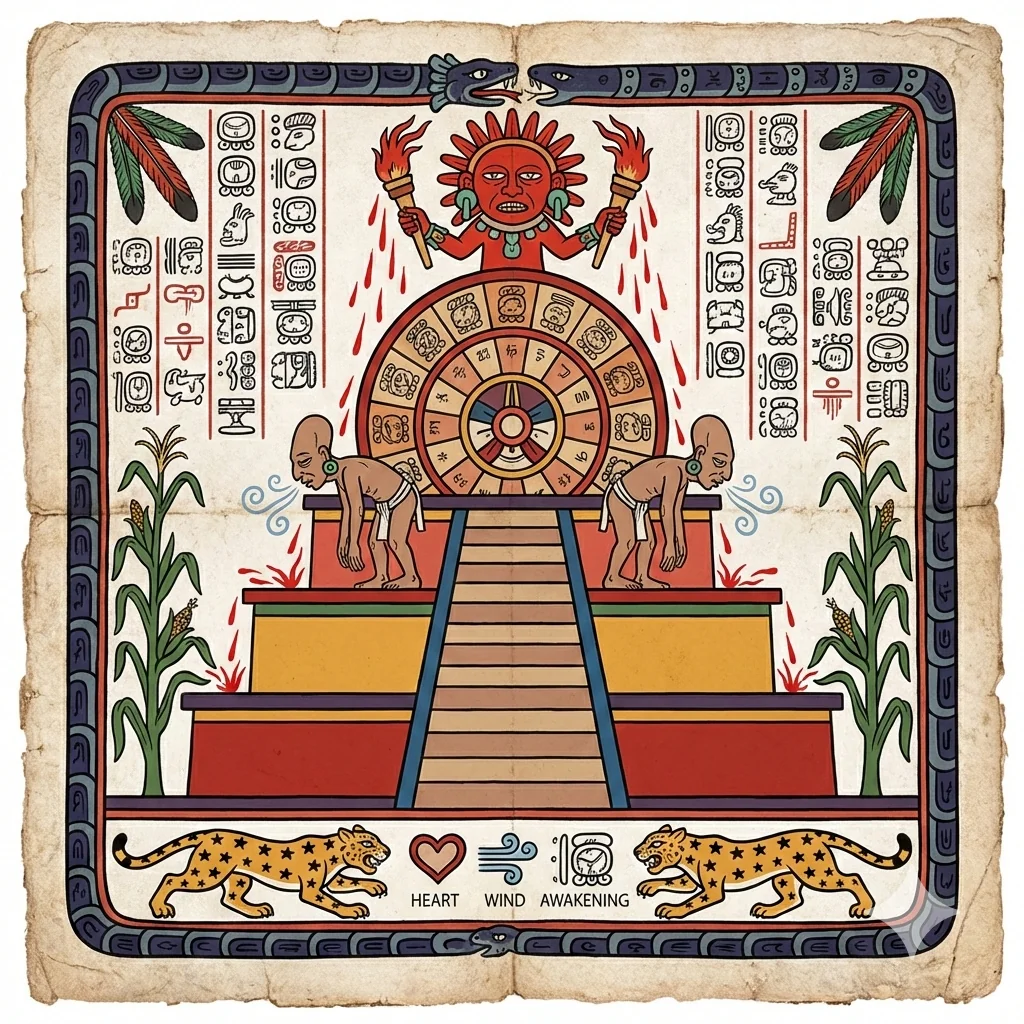 Maya manuscript of Purgatory based on Dante's Purgatory picture 8 of 10