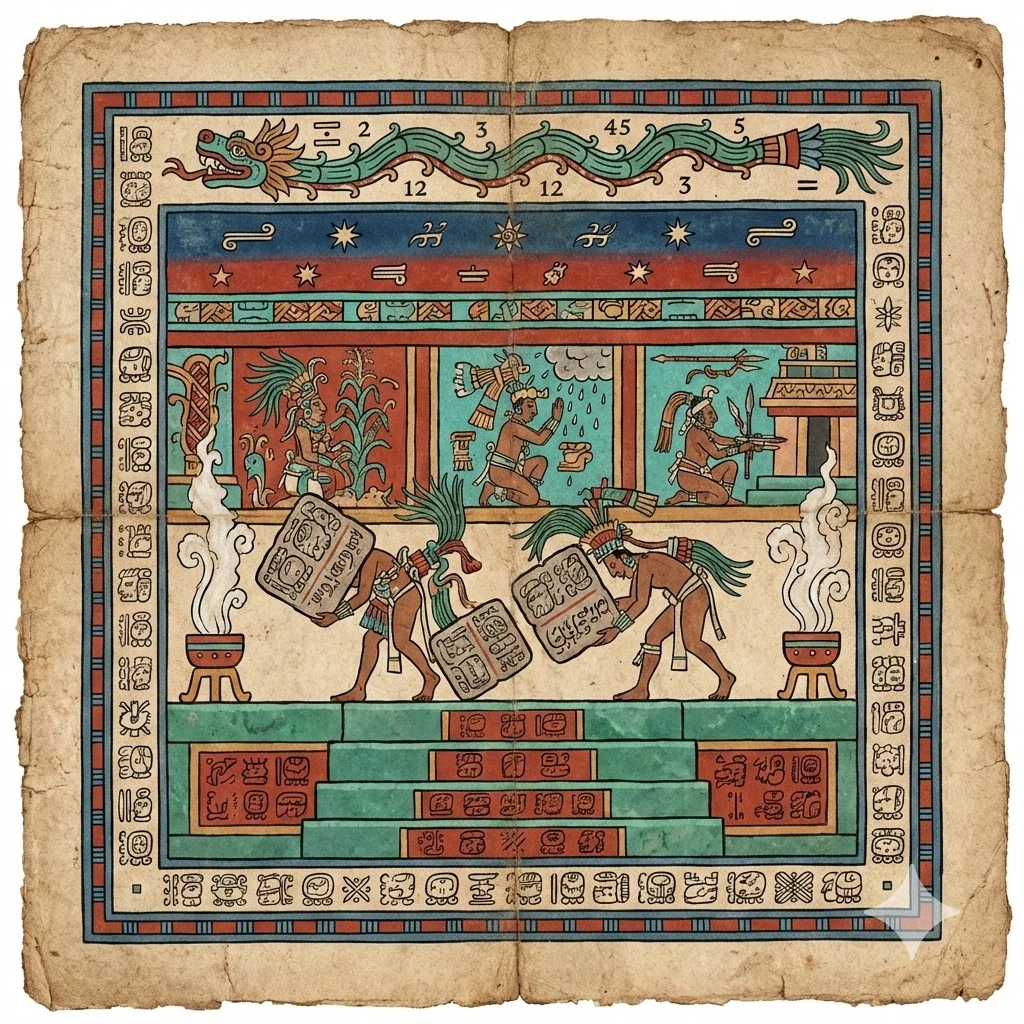 Maya manuscript of Purgatory based on Dante's Purgatory picture 10 of 10