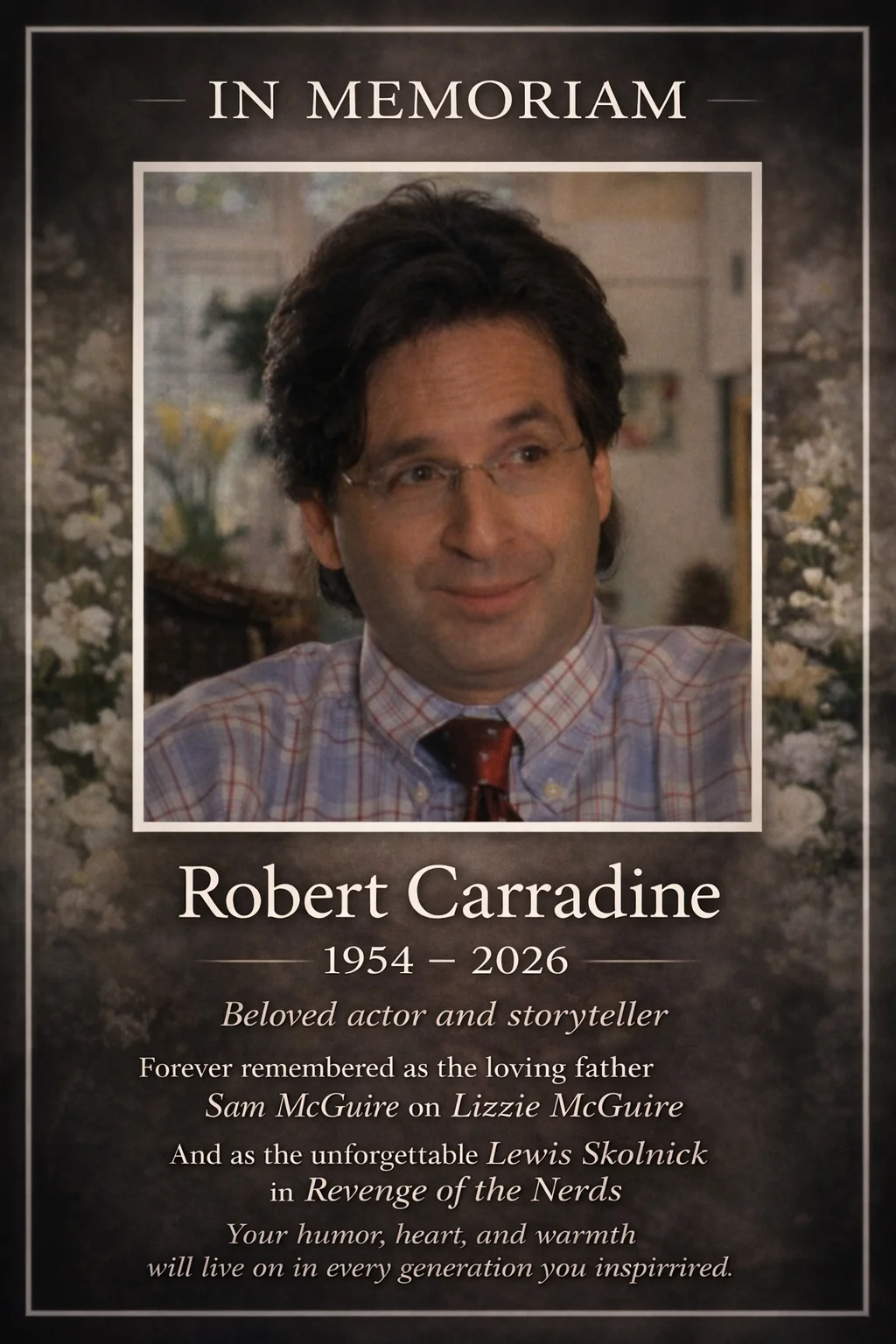 tribute to Robert Carradine using chat gpt picture 1 of 1