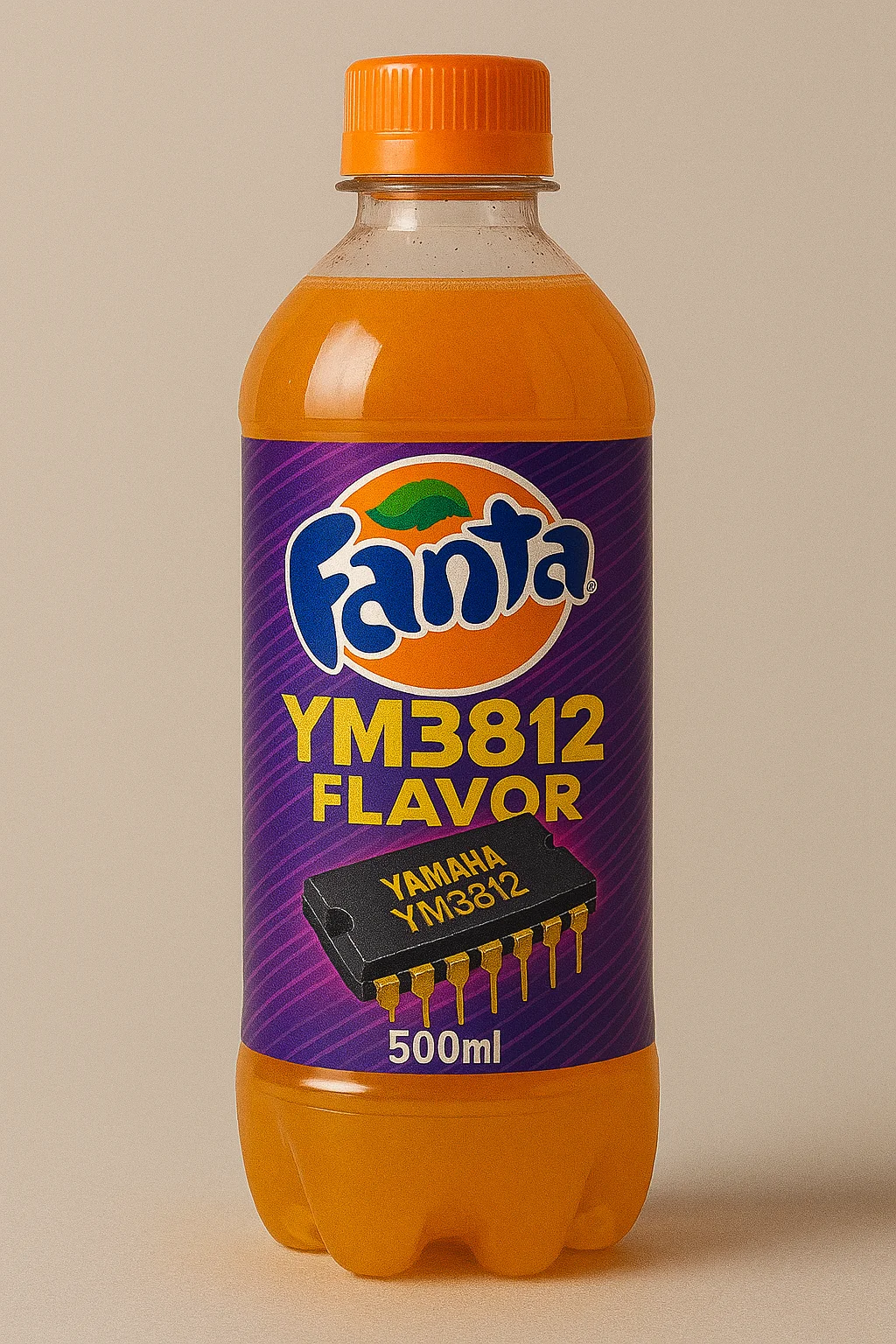 I asked AI to create a sound chip flavored Fanta juice, would you drink this? picture 1 of 1