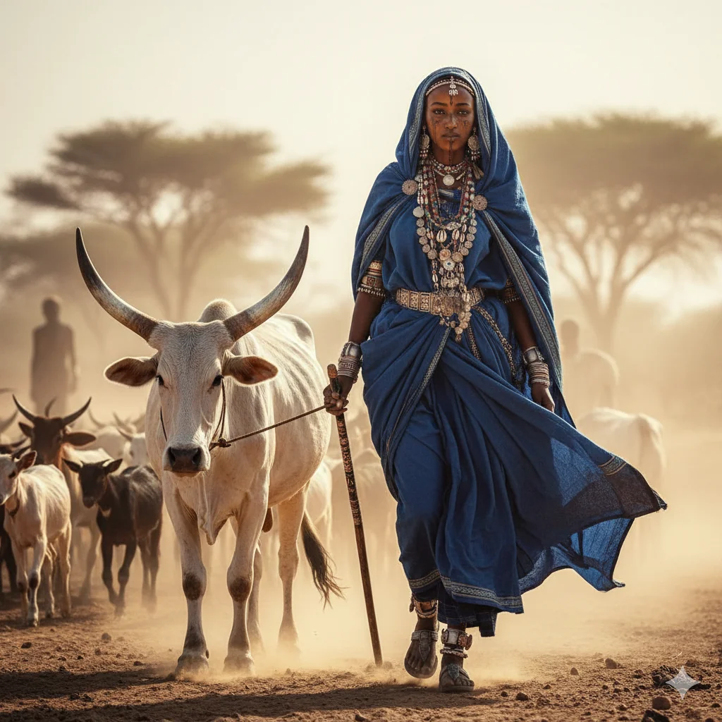 Blind AI test: Same Fulani/Shuwa Arab prompt - which image feels stronger picture 1 of 2