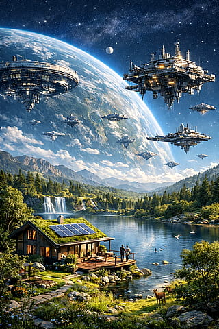 Humanity discovered levitation.'