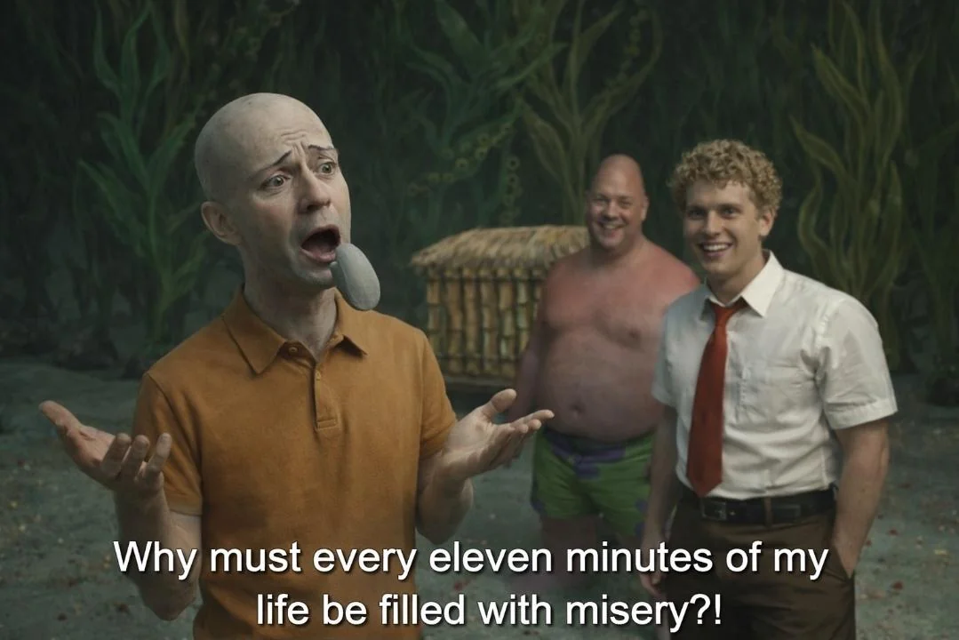 I asked chat gtp to make this scene from spongebob into real people picture 1 of 1