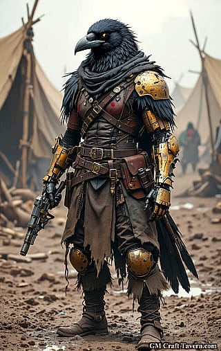 Kenku Gunslinger in the Shadows'