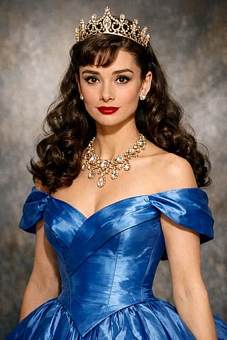 Audrey Hepburn as Disney's Sleeping Beauty'