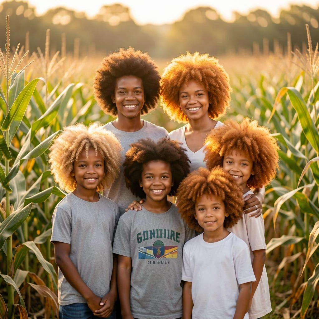 AI art depicting an Ethnic Qarsherskiyan / Qarcerskiy / Qarcerite family picture 1 of 1