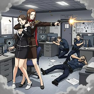 Lana takes Mia hostage art'