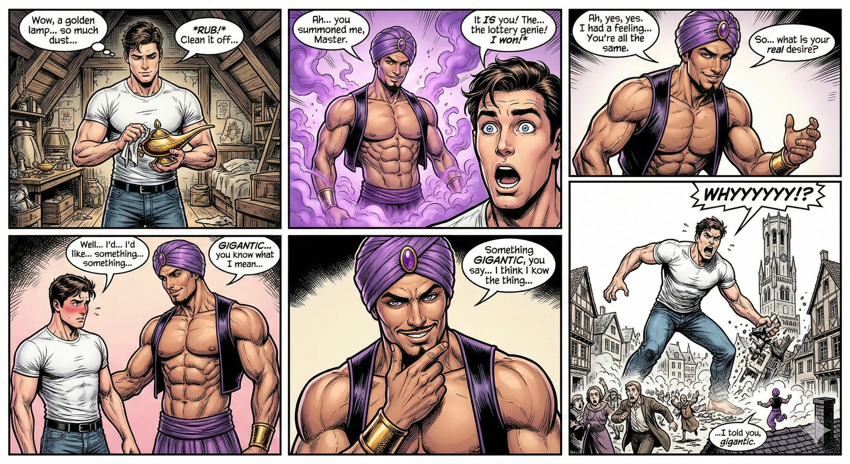 The Magical Lamp comic trend? Me here: picture 1 of 1