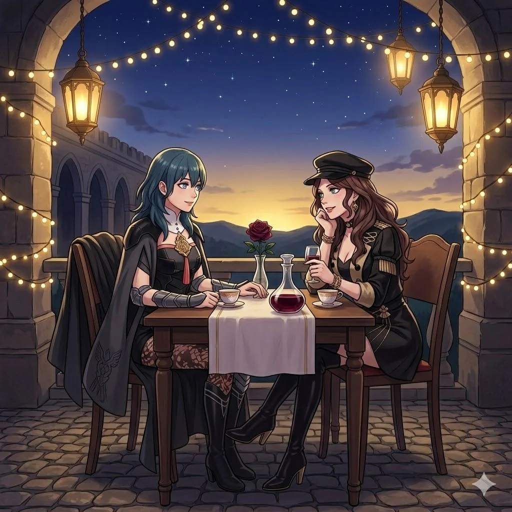 Fire Emblem Three Houses Byleth x Dorothea art picture 2 of 7