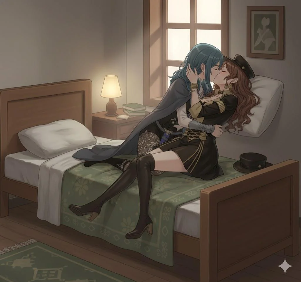 Fire Emblem Three Houses Byleth x Dorothea art picture 4 of 7